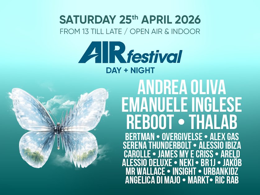 AIR Festival Day + Night — Saturday 25th April 2026